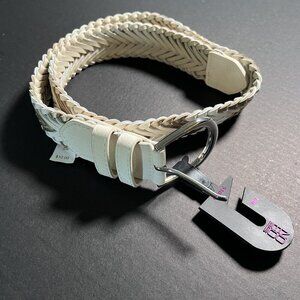 Women’s Boho Braided Cream Belt Adjustable Women's S/M